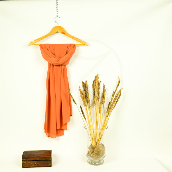 Peach Orange - Chiffon Hijab